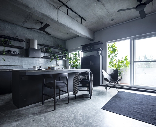 SHUNYO Apartment / The Purple Ink Studio - Interior Photography, Apartment Interiors, Kitchen, Table, Chair
