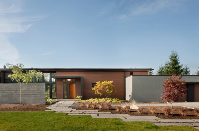 Casa de campo Olympia / Coates Design: Architecture + Interiors | Seattle Architects - Fotografía exterior, Casas, Jardín, Fachada