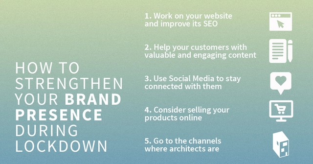 How to Strengthen your Online Presence and Promote your Architectural Products during Lockdown - Featured Image
