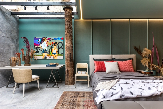 Loft 5 Senses / Talita Nogueira Arquitetura - Fotografia de Interiores, Design De Interiores, Dormitório, Porta, Cadeira, Mesa, Cama