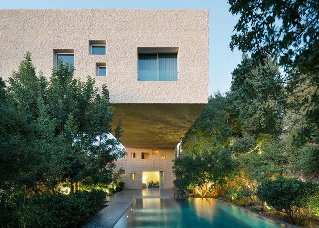 约旦悬挑私宅 / Sahel AlHiyari Architects - 建筑图, 独立住宅, 花园, 表皮