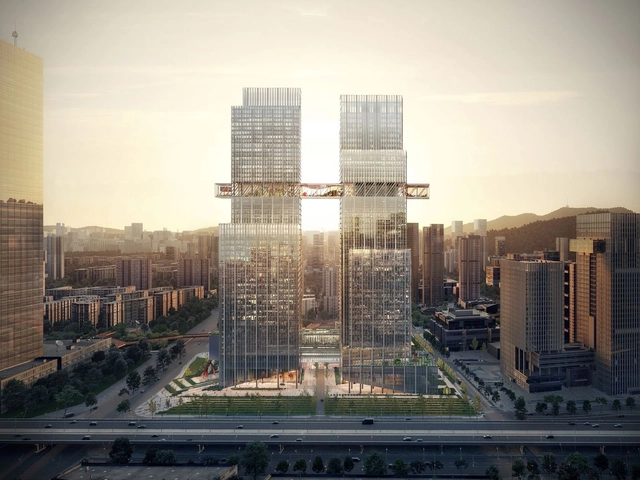 Comienza la construcción del CMG Qianhai Global Trade Center de OMA en Shenzhen  - Imagen Principal