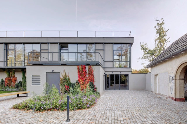 Silent-Green Cultural Quarter / KOMBINATIV Office for Architecture  - Exterior Photography, University, Facade, Door