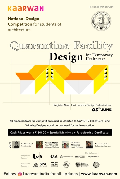 Call for Entries: Quarantine Facility Design for Temporary Healthcare Facility - Featured Image