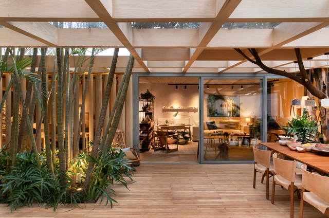 Forest House / Cacau Ribeiro Interiores - Interior Photography, Interior Design, Beam, Table, Lighting, Chair