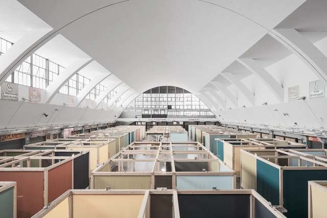 重构圣雷莫室内街市Annonario，彩色隔断的菜市场 / Calvi Ceschia Viganò architetti associati - 图纸, 市场