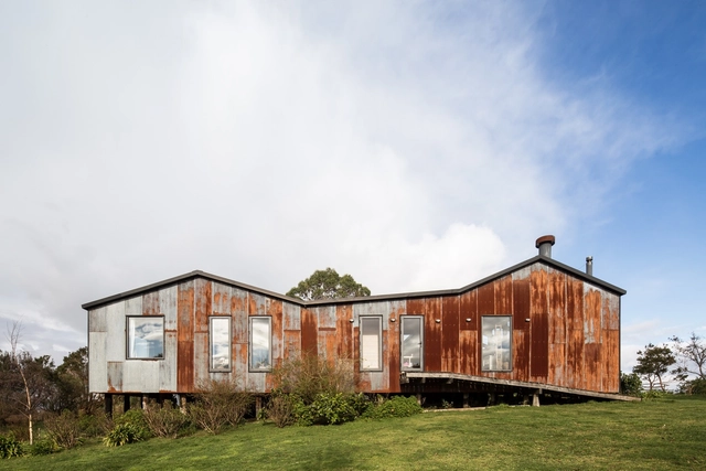 Casa Punta Chilen / Baltazar Sánchez - Fotografía exterior, Casas, Fachada, Puerta