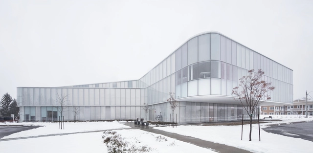 德拉蒙德维尔公共图书馆 / Chevalier Morales Architectes - 图纸, 图书馆, 表皮