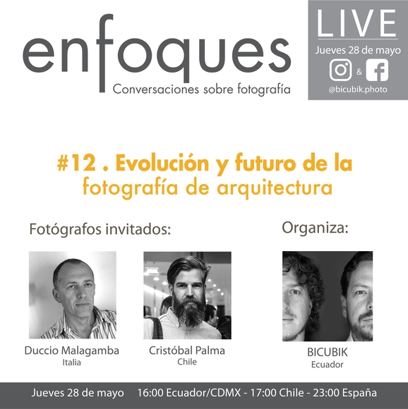 Conversatorio Bicubik: Evolución y futuro de la fotografía de arquitectura - Imagen Principal