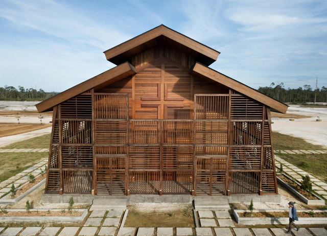Oikumene教堂，天然木材展现地域性传统 /  TSDS室内建筑事务所 - 建筑图, 教堂, 门