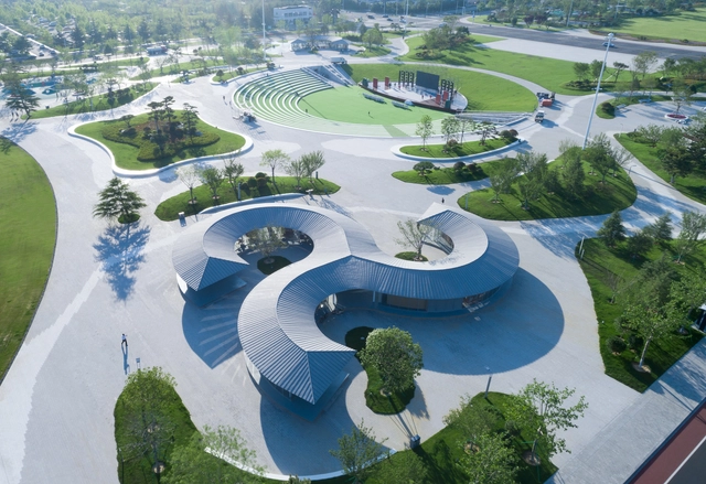 荣成市市民文化活动公园读书角 / 艺合境建筑设计事务所 - 建筑图, 社区中心, 花园