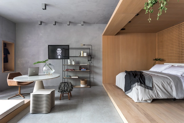 Loft on Life  / Crippa e Assis Arquitetura - Interior Photography, Loft, Bedroom, Table