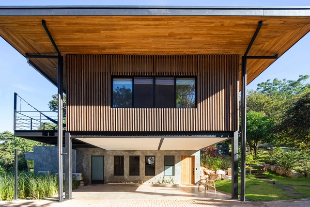 Casa Guayacán / Salagnac Arquitectos - Fotografía exterior, Casas, Fachada, Fijación Vigas