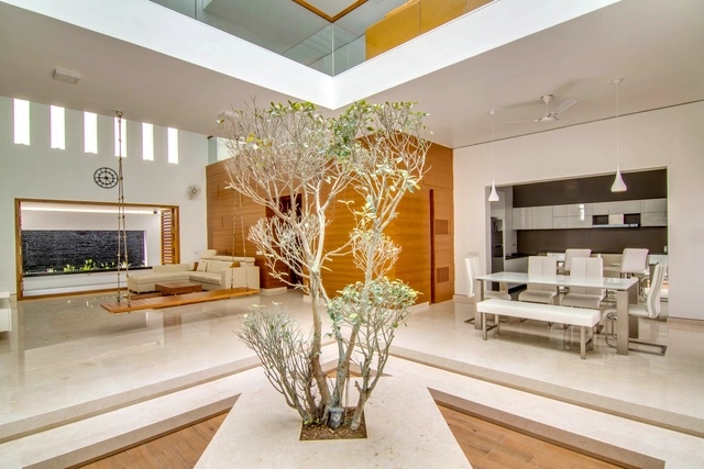 Artha House / Living Edge Architects and Designers (LEAD) - Interior Photography, Houses, Table, Lighting