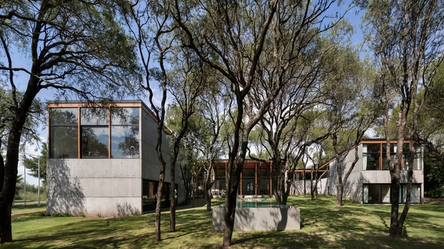 BS之宅，立柱与斜撑分离 / alarciaferrer arquitectos - 建筑图, 独立住宅, 表皮
