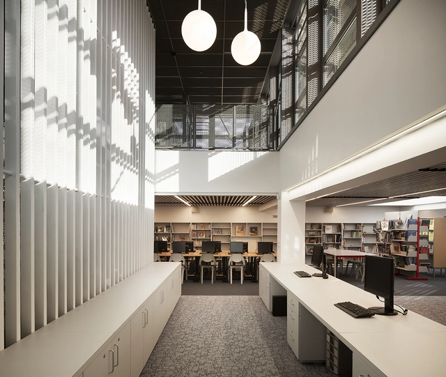 Paul Heraud High School in Gap / Romain Jamot Architecture - Interior Photography, Sustainability, Kitchen, Lighting, Chair
