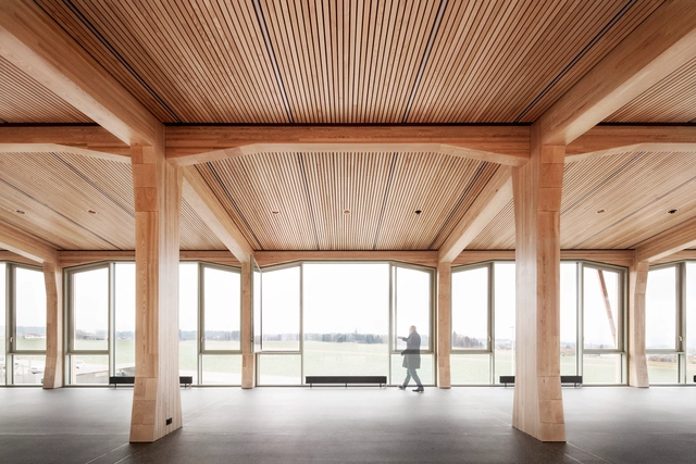 Ekkharthof 社区餐厅 / Lukas Imhof Architektur - 室内图, 餐厅, 梁