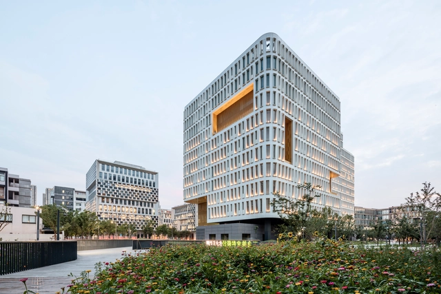 上海华鑫天地办公园区 / Ferrier Marchetti Studio - 建筑图, 办公设施, 表皮