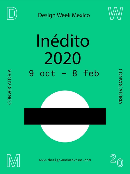 Design Week México convoca "Inédito" 2020 - Imagen Principal