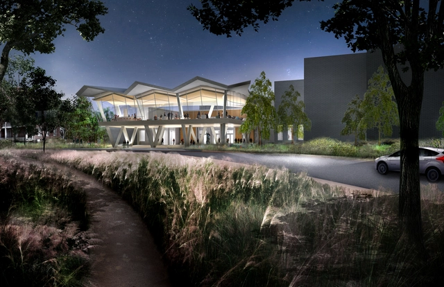 Studio Gang's Arkansas Arts Center Under Construction - Featured Image