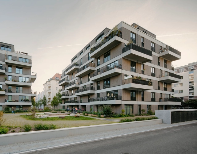 Complexo Residencial Schmollerplatz / Zanderroth Architekten - Fotografia de Exterior, Apartamentos, Fachada