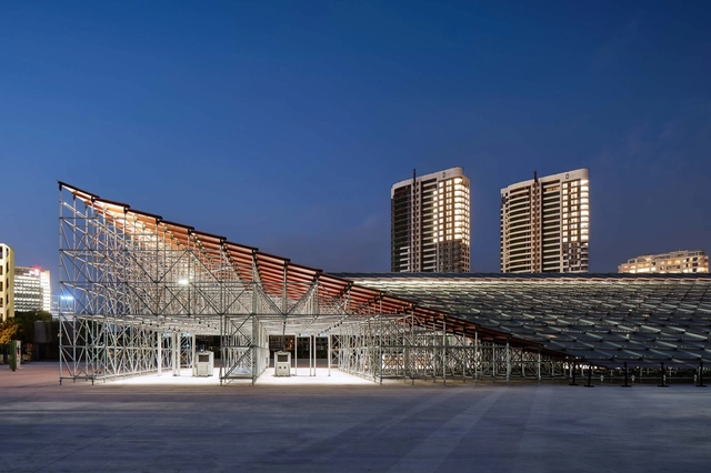 2019上海城市空间艺术季主展场入口安检棚 / 同济原作设计工作室 - 建筑图, 更新项目, 表皮