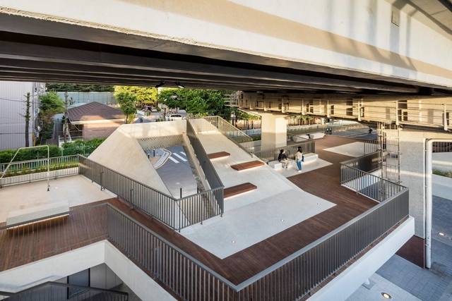 首尔露台广场，高架桥下的再生空间 / HG-Architecture - 室内图, 公共建筑, 庭院