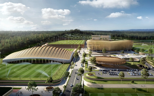 UNStudio vence concurso para Centro Nacional Coreano de Futebol em Seul - Imagem de Destaque