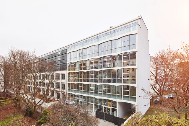 Gertrudshof Nike Central Europe HQ   / Studio Julian Breinersdorfer + RIMPAU BAUER DERVEAUX Architekten - Exterior Photography, Office Buildings, Facade