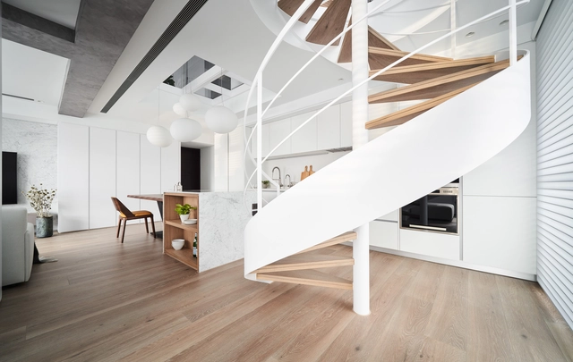 Loft Cozy White / Creative Group - Fotografia de Interiores, Interiores De Apartamentos
