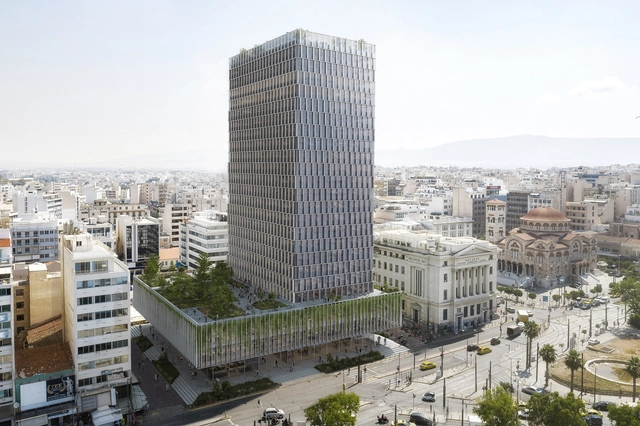 PILA Selected to Redesign the Facade of the Abandoned Piraeus Tower in Greece - Featured Image