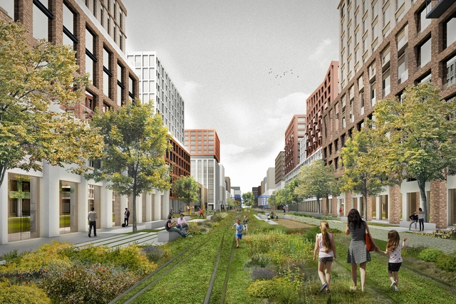 KCAP + Orange Architects transforma antiguo patio ferroviario en un nuevo distrito residencial en San Petersburgo - Imagen Principal