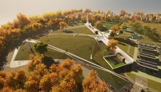 Drury University Design Team Creates Crystalline Veteran Memorial for Arkansas - Featured Image