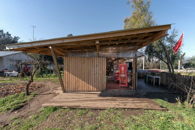 Almacén Mesamavida / Jaime Sepúlveda Arias - Fotografía exterior, Mercado, Fachada, Fijación Vigas