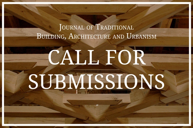 Convocatoria de resúmenes y artículos para el Journal of Traditional Building, Architecture and Urbanism - Imagen Principal