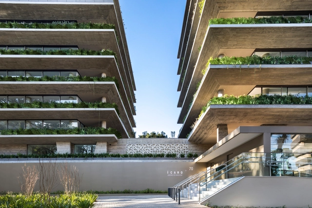 Edifício Ícaro Jardins da Graciosa / Studio Arthur Casas - Fotografia de Exterior, Residencial, Fachada, Iluminação
