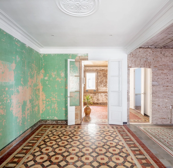 Apartamento 27+14 / Agora Arquitectura - Fotografía interior, Patrimonio, Puerta