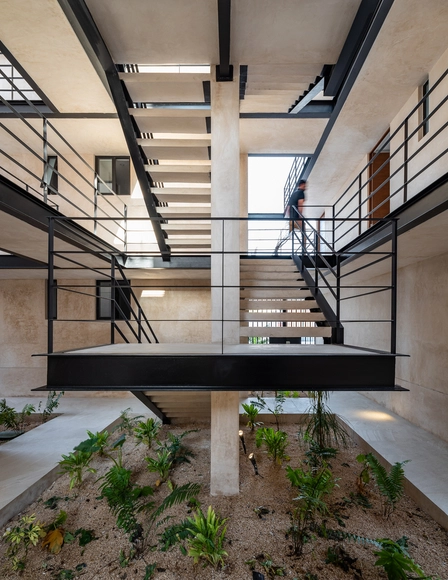 AMÉ 247住宅 / Lavalle + Peniche Arquitectos - 室内图, 公寓, 楼梯, 梁