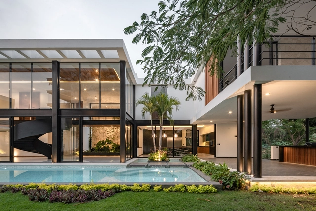 Casa del agua / Di Frenna Arquitectos - Fotografía exterior, Casas, Jardín, Fachada