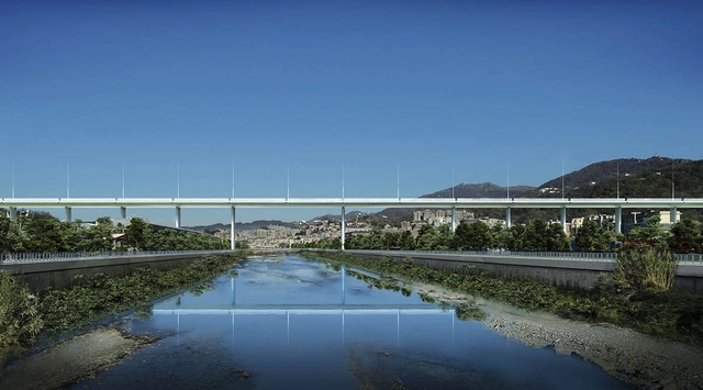 Nova ponte de Gênova projetada por Renzo Piano é inaugurada - Imagem de Destaque