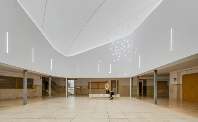 Cubierta de la Politécnica 1 de la UA / WOHA by Antonio Maciá + Daniel Carratalá - Fotografía interior, Interiores Educativos, Fachada, Iluminación