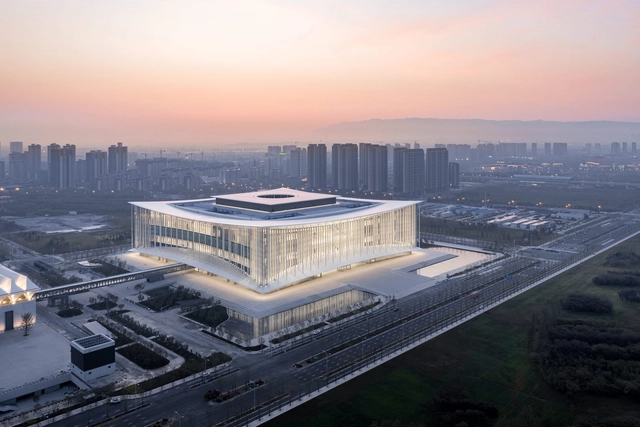 Centro de conferencias Xian / gmp Architects - Fotografía exterior, Arquitectura Cultural, Fachada