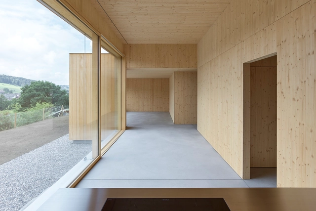 新旧结合，享受村庄景色的独立住宅 / Gautschi Lenzin Schenker Architekten - 室内图, 改造项目