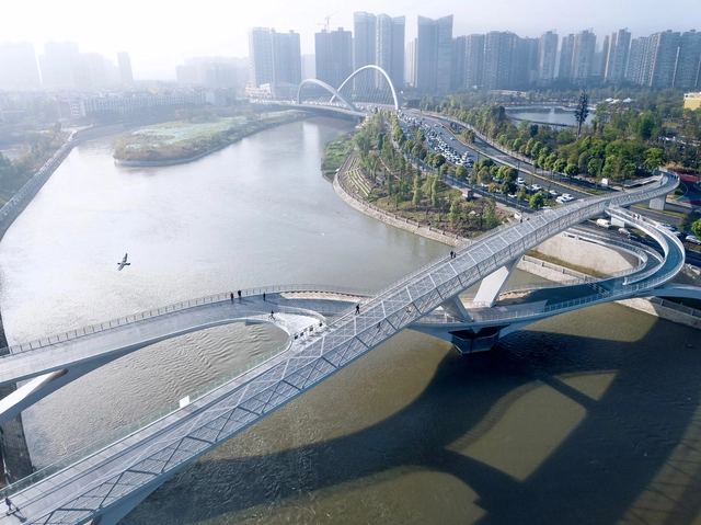 Puente Wuchazi / SCSJ, JDTM, Tom Wünschmann, Achim Kaufer, Wei Cai, Philipp Buschmeyer - Fotografía exterior, Puentes