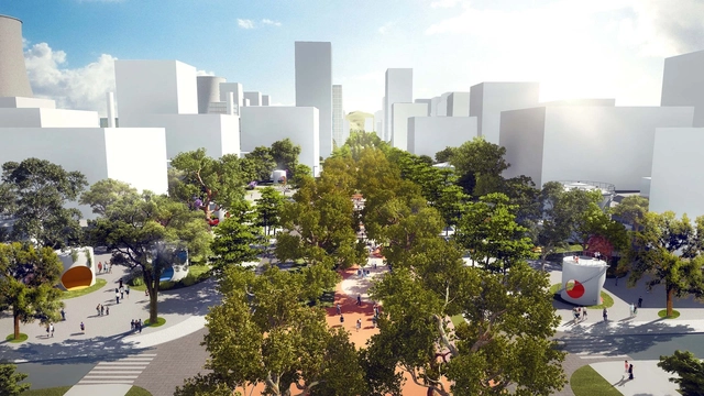 ‘十里山水间’，朱小地工作室‘杭州大城北中央景观大道’方案 - 主图