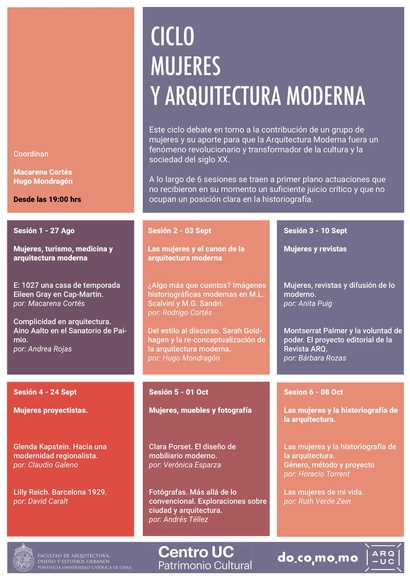 Ciclo Mujeres y Arquitectura Moderna - Imagen Principal