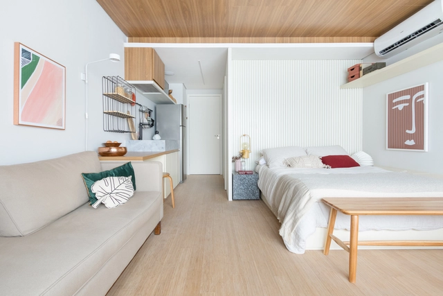 Liberdade Apartments / TODOS Arquitetura - Interior Photography, Apartment Interiors, Bedroom, Bed