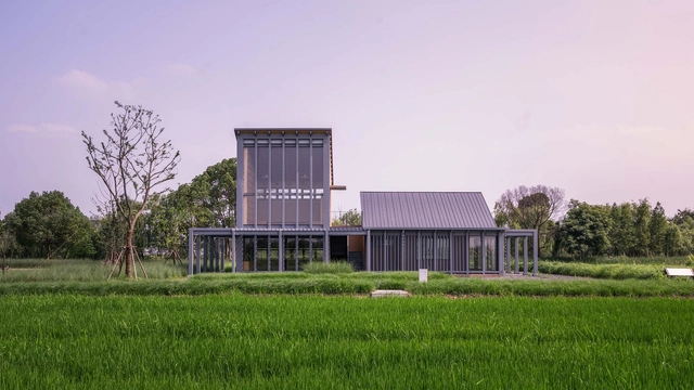 乌镇谭家湾农业遗址公园稻田书局 / 东维建筑 - 建筑图, 图书馆