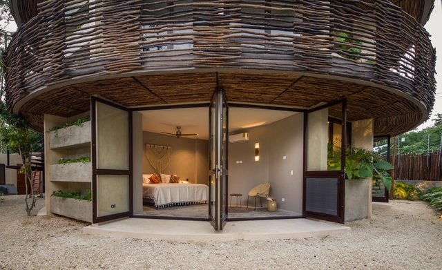 Apartamentos Mukul Tulum / Studio Arquitectos - Fotografía interior, Paisaje, Dormitorio, Fachada