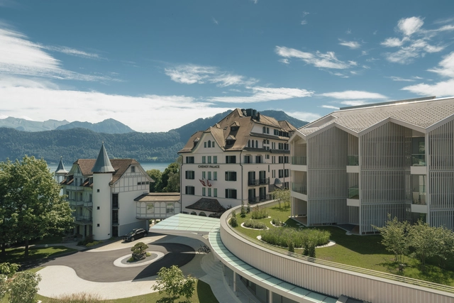 Chenot Palace Weggis Health Wellness Hotel / Davide Macullo Architects - Exterior Photography, Extension